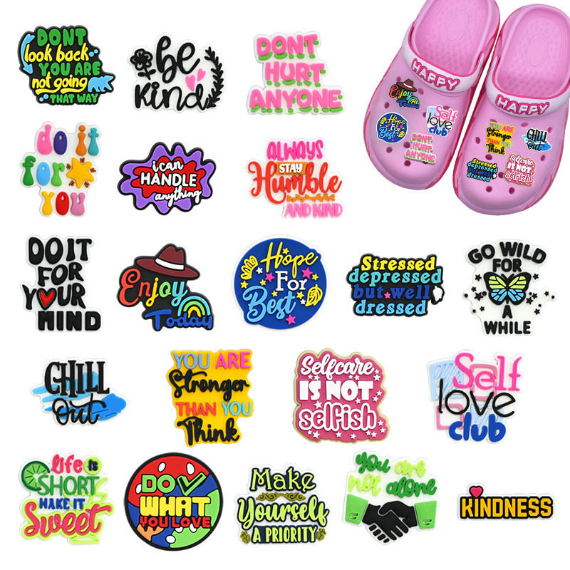 Women Shoes Kinds - 1/20 adet motivasyon pozitif metin PVC
