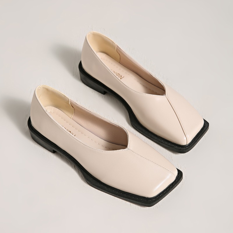 Women'S Shoes Non Slip - Slip-on Blok Topuklu Tek Ayakkabı Moda