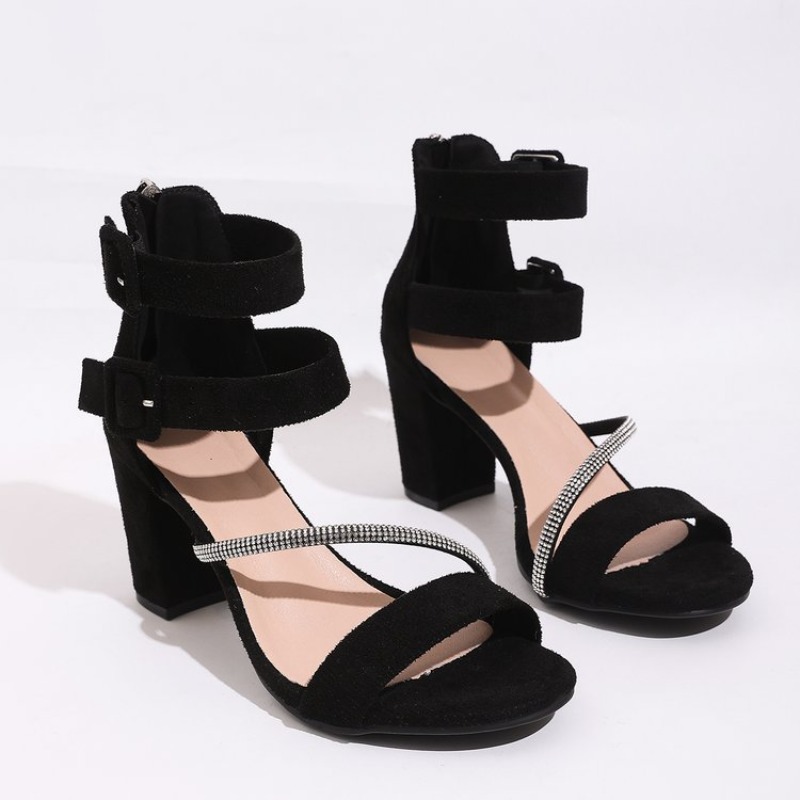 Square Toe Mule - 2026Kadın Ayakkabıları Sandaletler Peep Toe Blok
