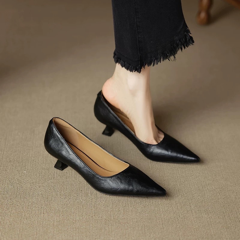 Women'S Shoes Non Slip - Basit Stiletto Tek Ayakkabılar Sonbahar Modası