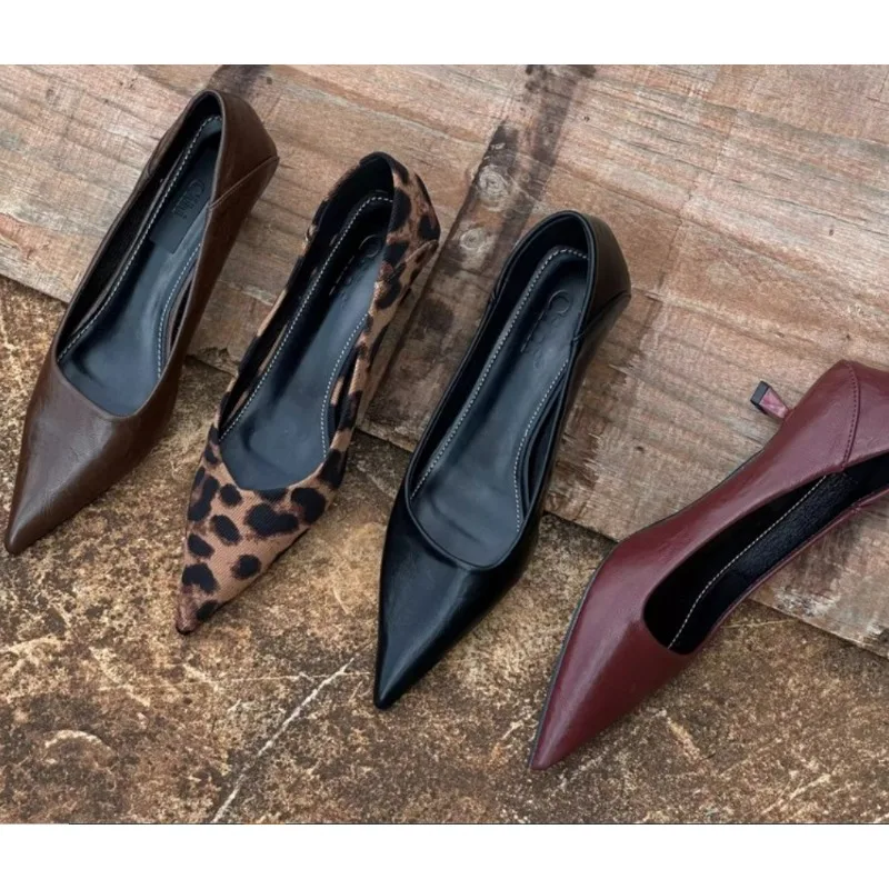 Women'S Shoes Non Slip - 2024 Kadınlar Seksi Yüksek Topuklu Bordo