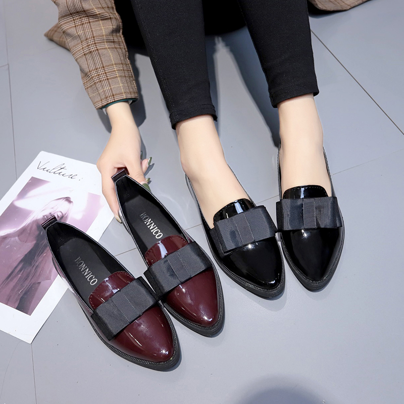 Siyah/Şarap Kırmızısı Rugan De - Women Shoes Formal incelemesi ve fiyatı