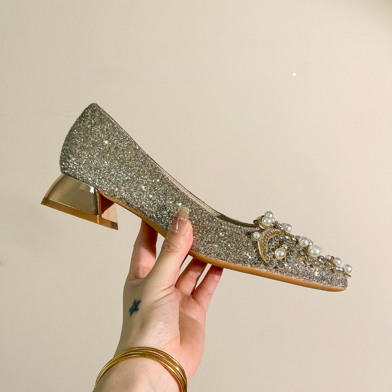 Yüksek Kaliteli Taşlı Blok Top - Women'S Shoes Non Slip incelemesi ve fiyatı