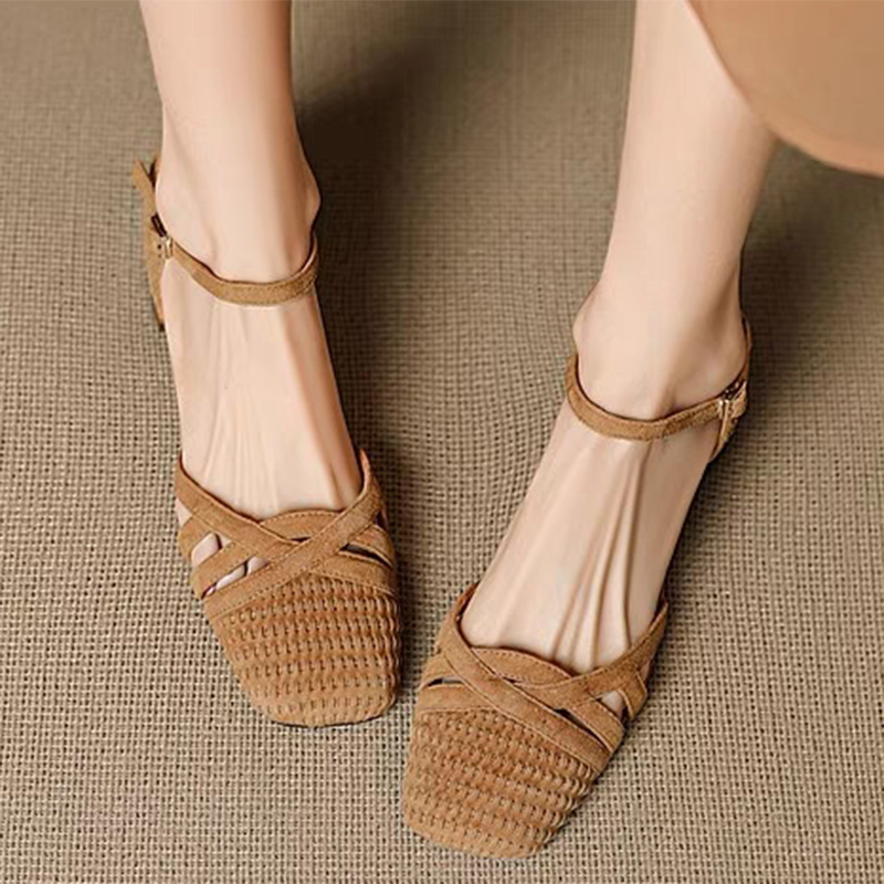 Retro Örgü Yüksek Topuk Sandal - Square Toe Mule incelemesi ve fiyatı