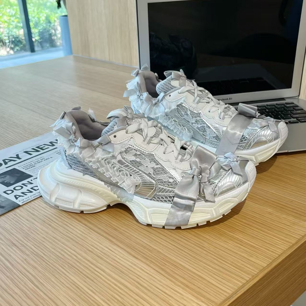 Yaz Yetişkin Kızlar Dantel Yay - Women'S Shoes Paris incelemesi ve fiyatı
