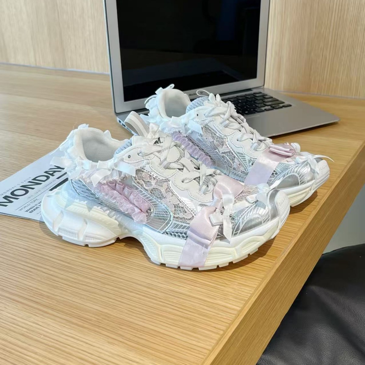 Yaz Yetişkin Kızlar Dantel Yay - Women'S Shoes Paris incelemesi ve fiyatı
