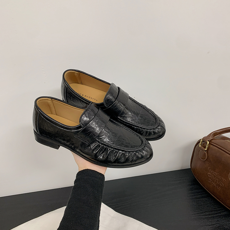 Moda Yuvarlak Burunlu Pileli K - Women Shoes Loafers incelemesi ve fiyatı