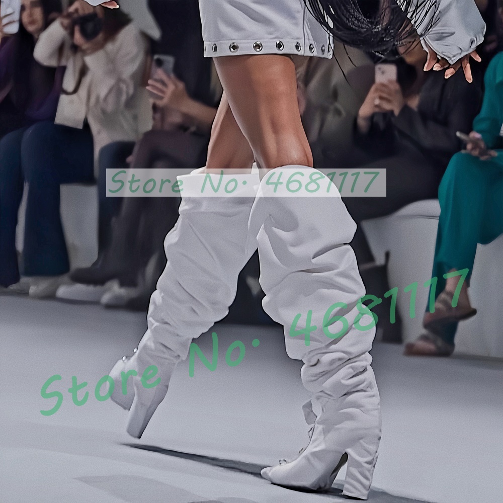 Beyaz Bol Pileli Geniş Baldırl - Wide Fit Heels incelemesi ve fiyatı