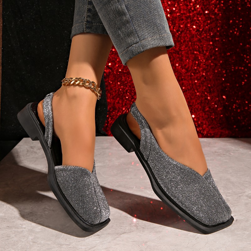 Kadınlar için Zarif Simli Slin - Women Shoes Loafers incelemesi ve fiyatı